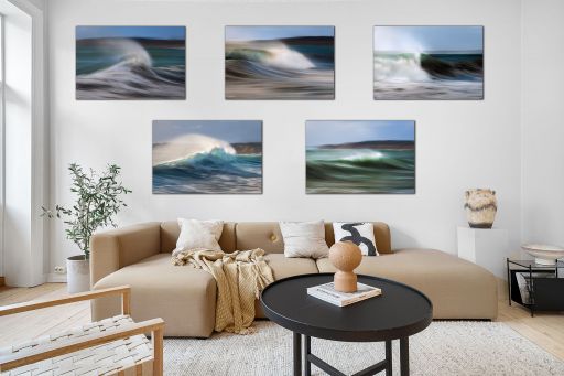 MOTION EMOTION COLLECTION: 5 Fine Art Wave Motion Photographs On Gallery Acrylic (1 Half Price!)