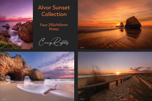 Alvor Sunset Collection: 4 Luster Prints (EU Only)
