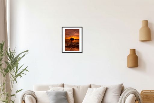 Golden - A4 Luster Paper - Framed - 420x320 Black (20% Discount, Free Frame)