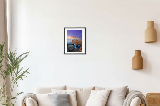 Turmoil Inside An Imperfect Heart - A4 Luster Paper - Framed - 420x320 Black (20% Discount, Free Frame)